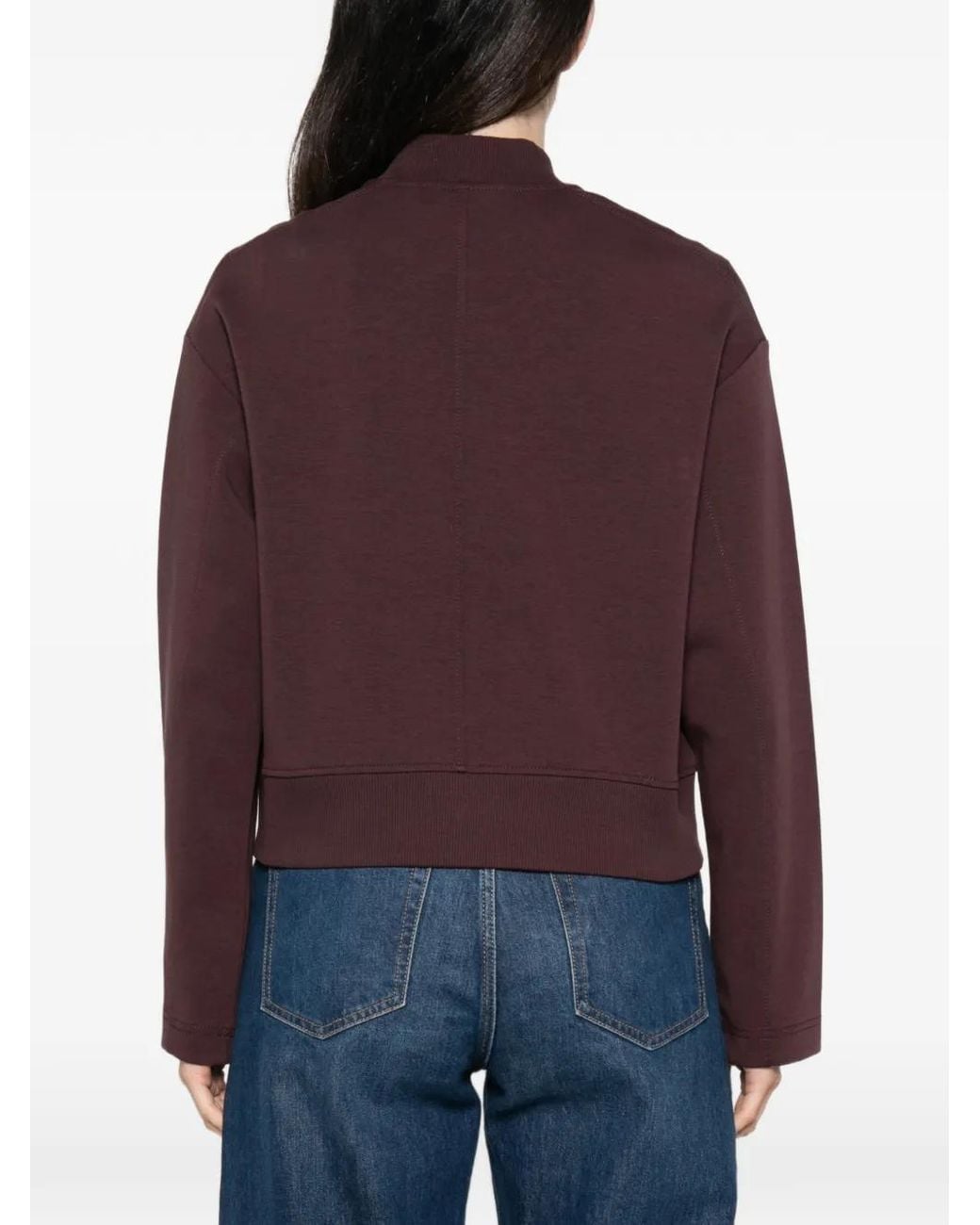 Marc O' Polo Purple Zip-Up Bomber Jacket