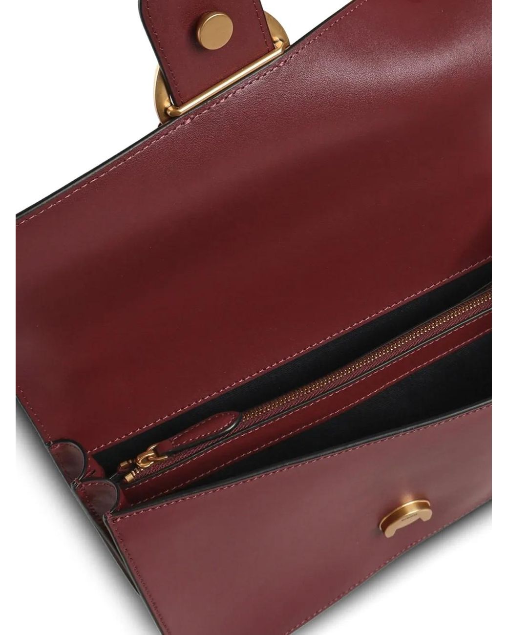 Pinko Purple Sac À Bandoulière À Motif Love Birds En Cuir