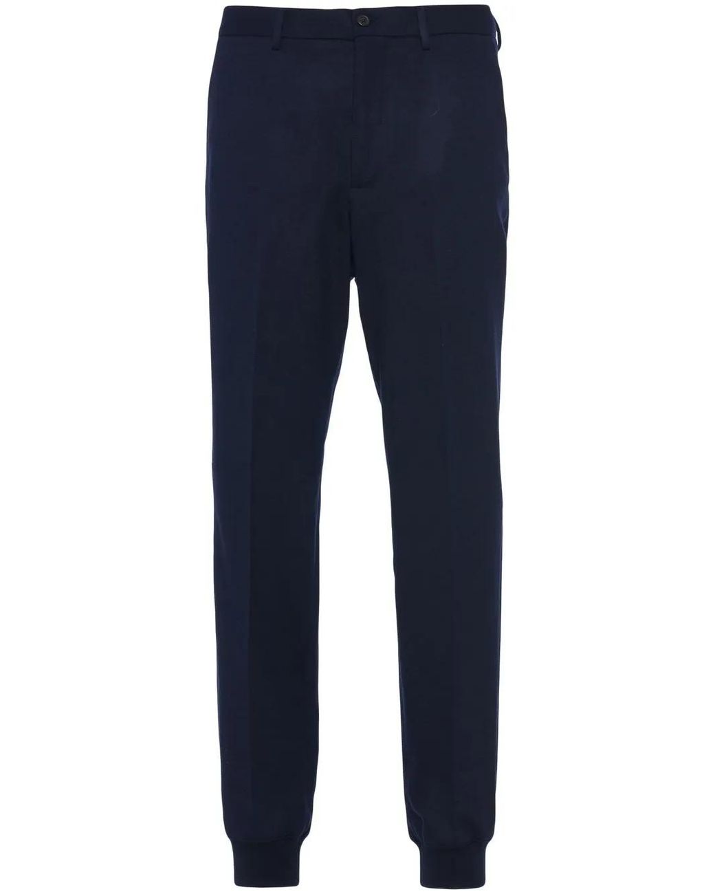 Prada Blue Wool Trousers for men