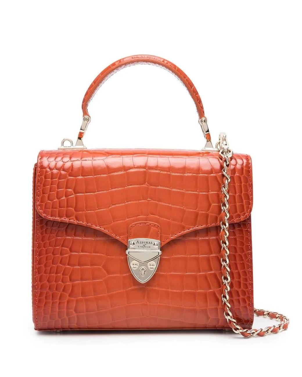 Aspinal Red Mini Sac À Main Mayfair