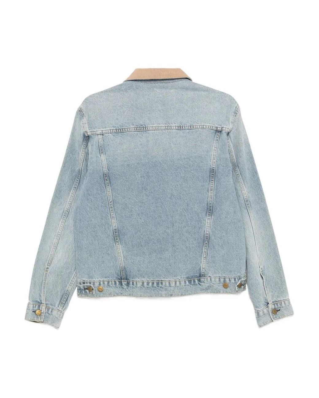 Superdry Blue Corduroy-Collar Jacket for men