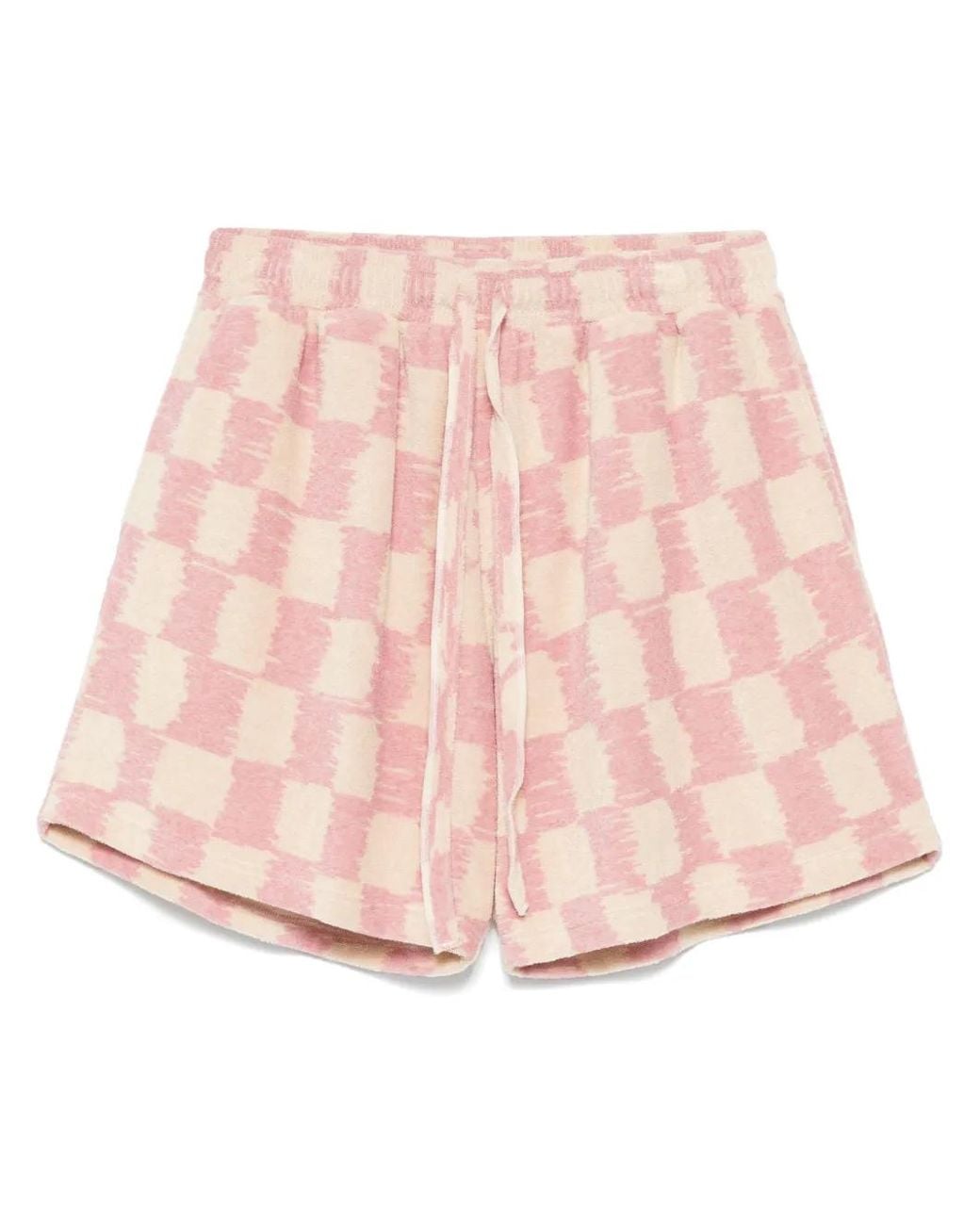 Bonsai Pink Checkerboard Shorts for men