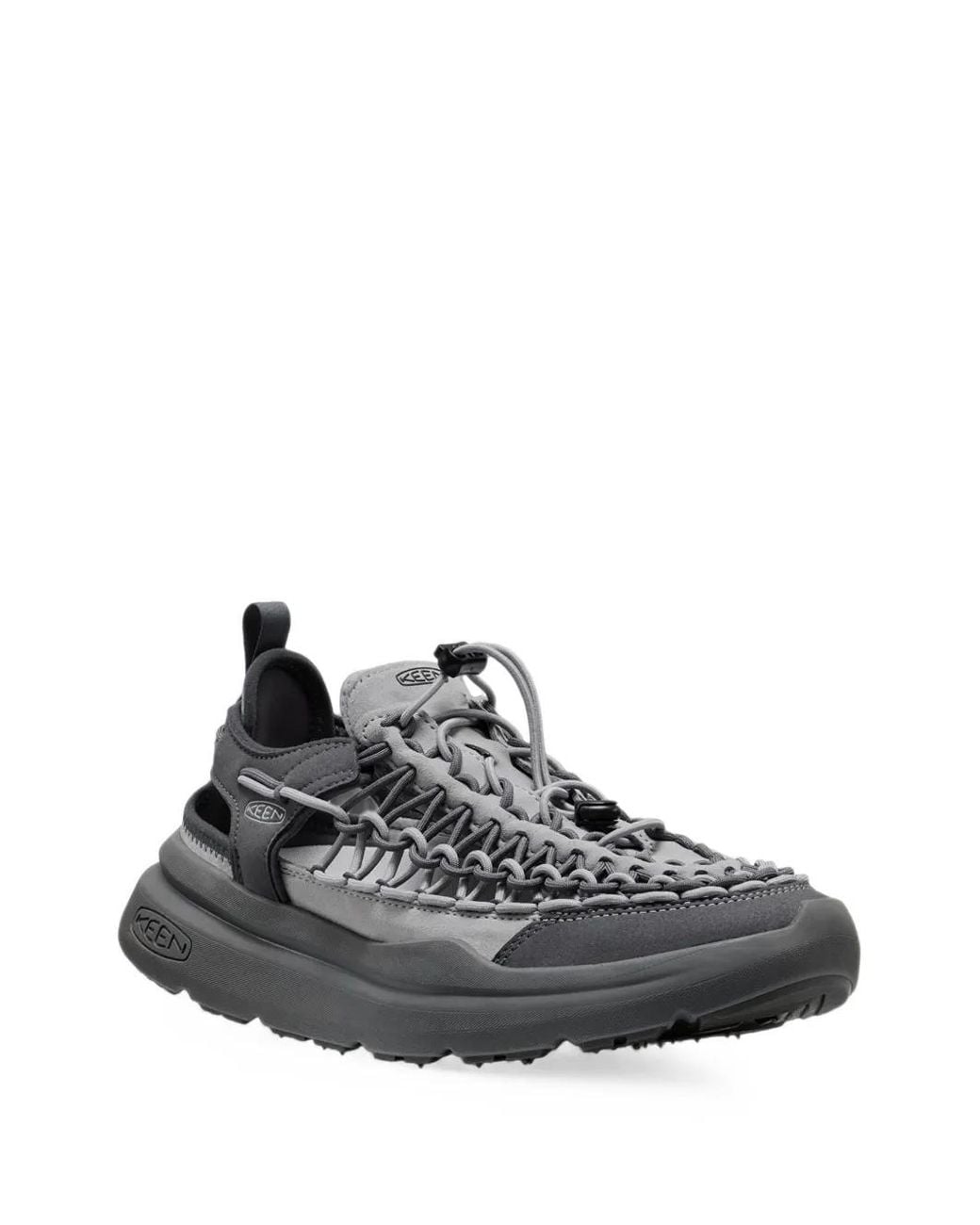 Keen Black Uneek Cord-Embellished Sneakers for men
