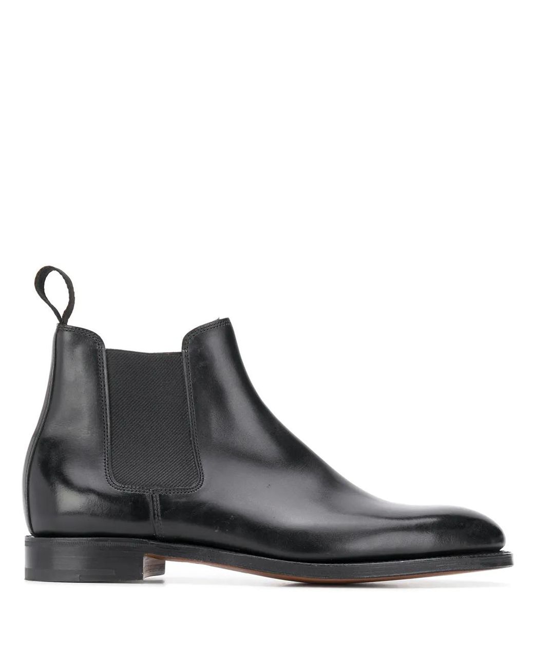 Botas Con Panel Elástico John Lobb de hombre de color Black