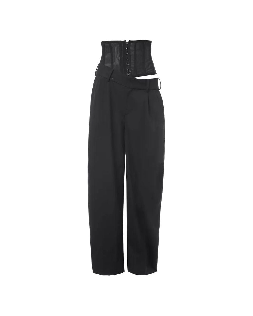 Monse Blue Pantalon Corset À Design Structuré