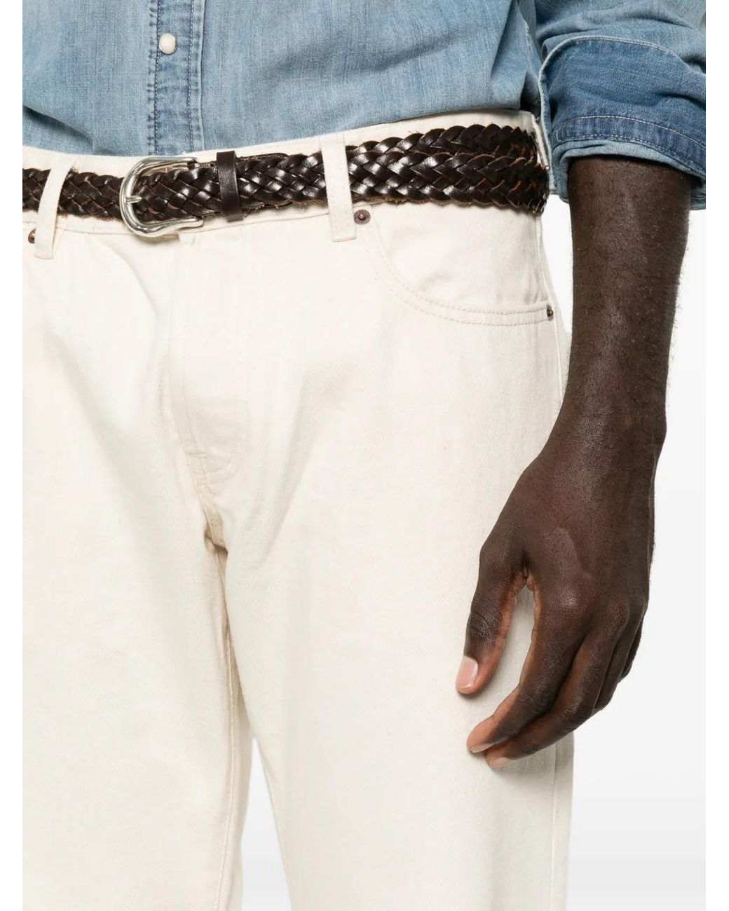 chesapeake's White Ridgway Straight-Leg Jeans for men