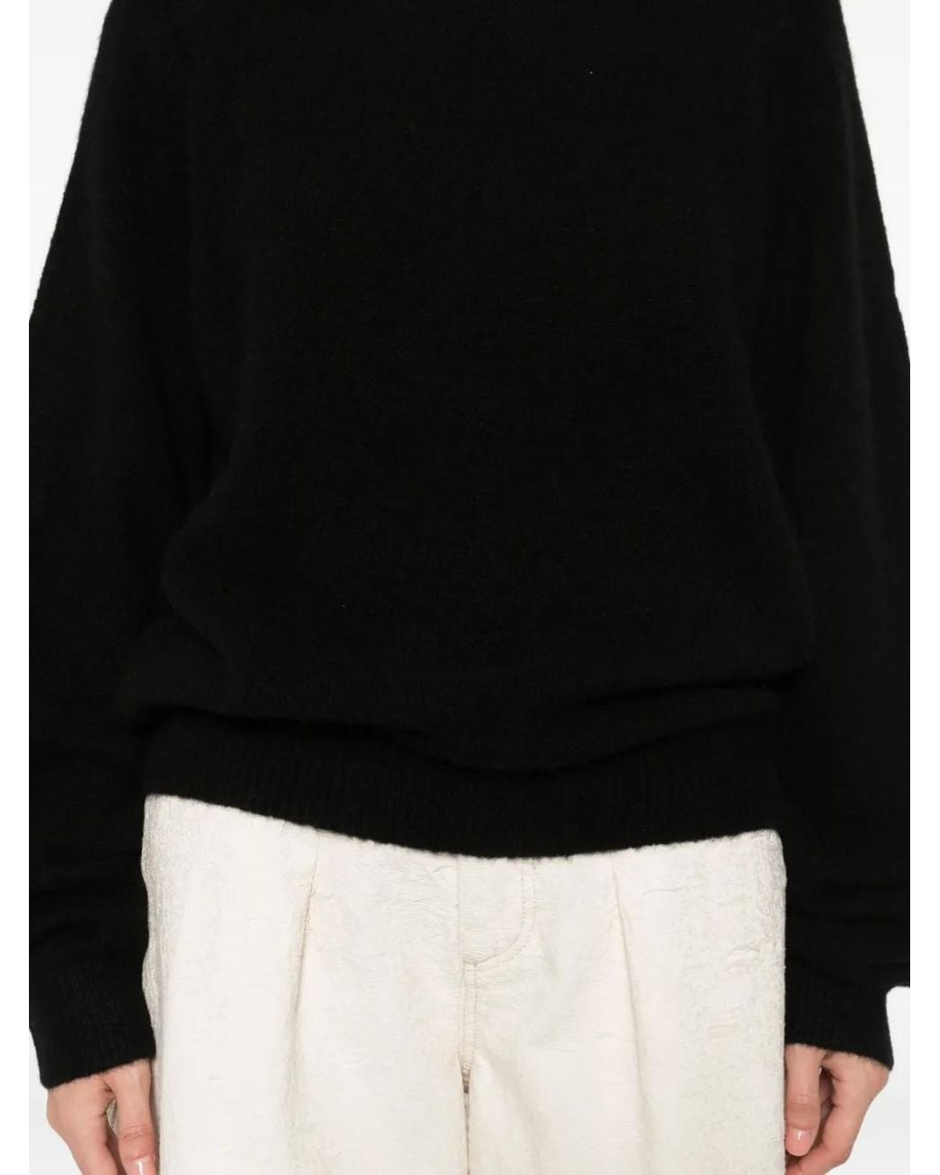 Frenckenberger Black Crew-Neck Sweater