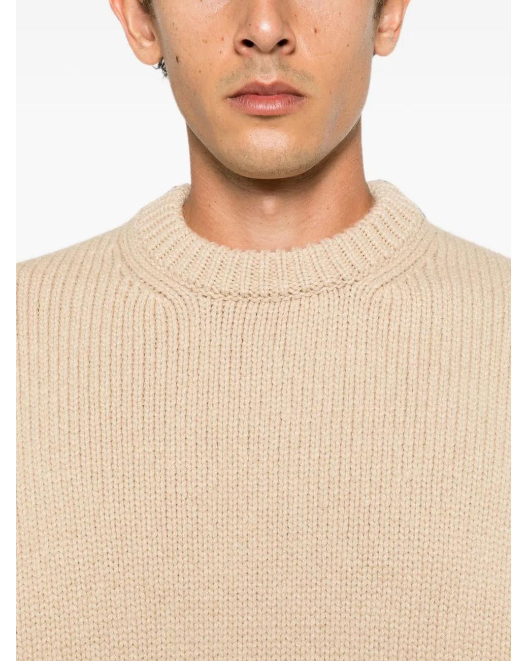 Malo Natural Crew-Neck Sweater for men