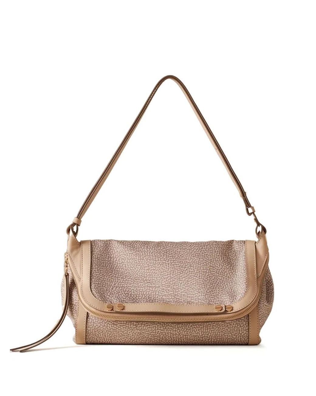 Borbonese Natural Kleine Frame Schultertasche