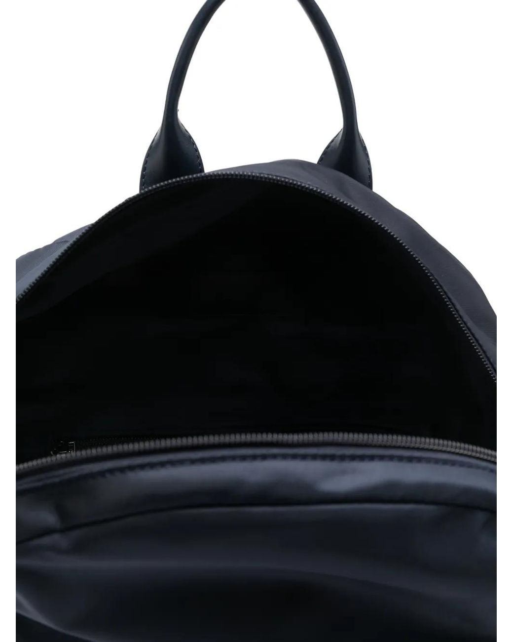 Kiton Blue Zip-Pocket Backpack for men