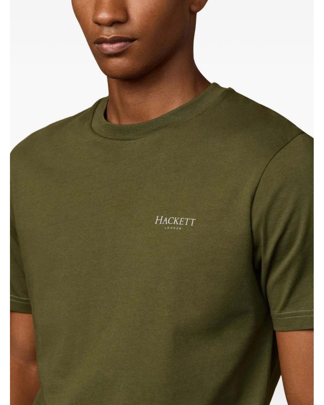 Hackett T-Shirt Met Logoprint in het Green voor heren