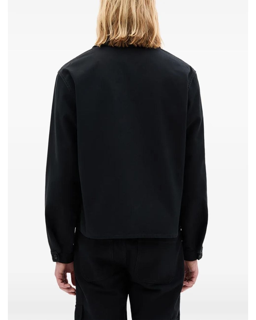 Ann Demeulemeester Black Boxy-Fit Shirt Jacket for men