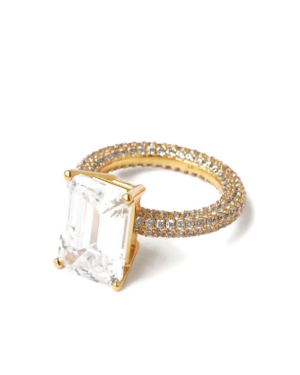 Izabel Display White Eckiger Mega Ring