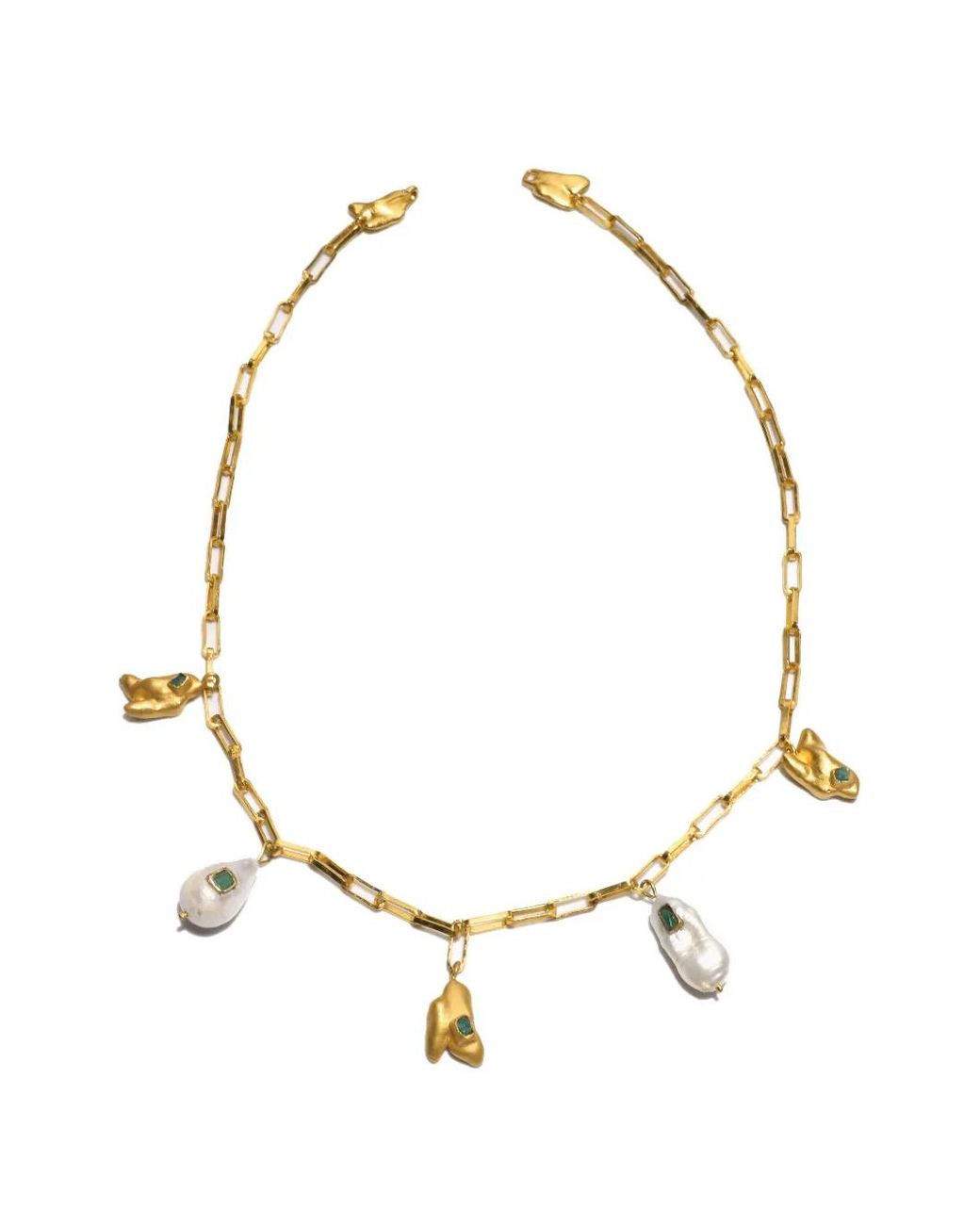 FENOMENA Metallic Delta Drops Necklace