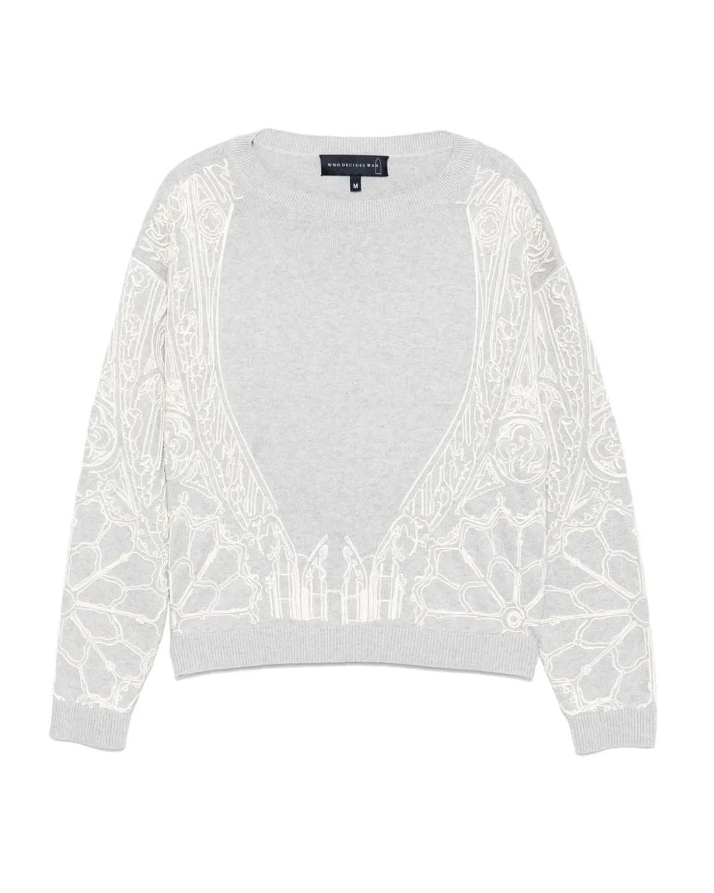 Who Decides War White Notre Dame Jumper for men