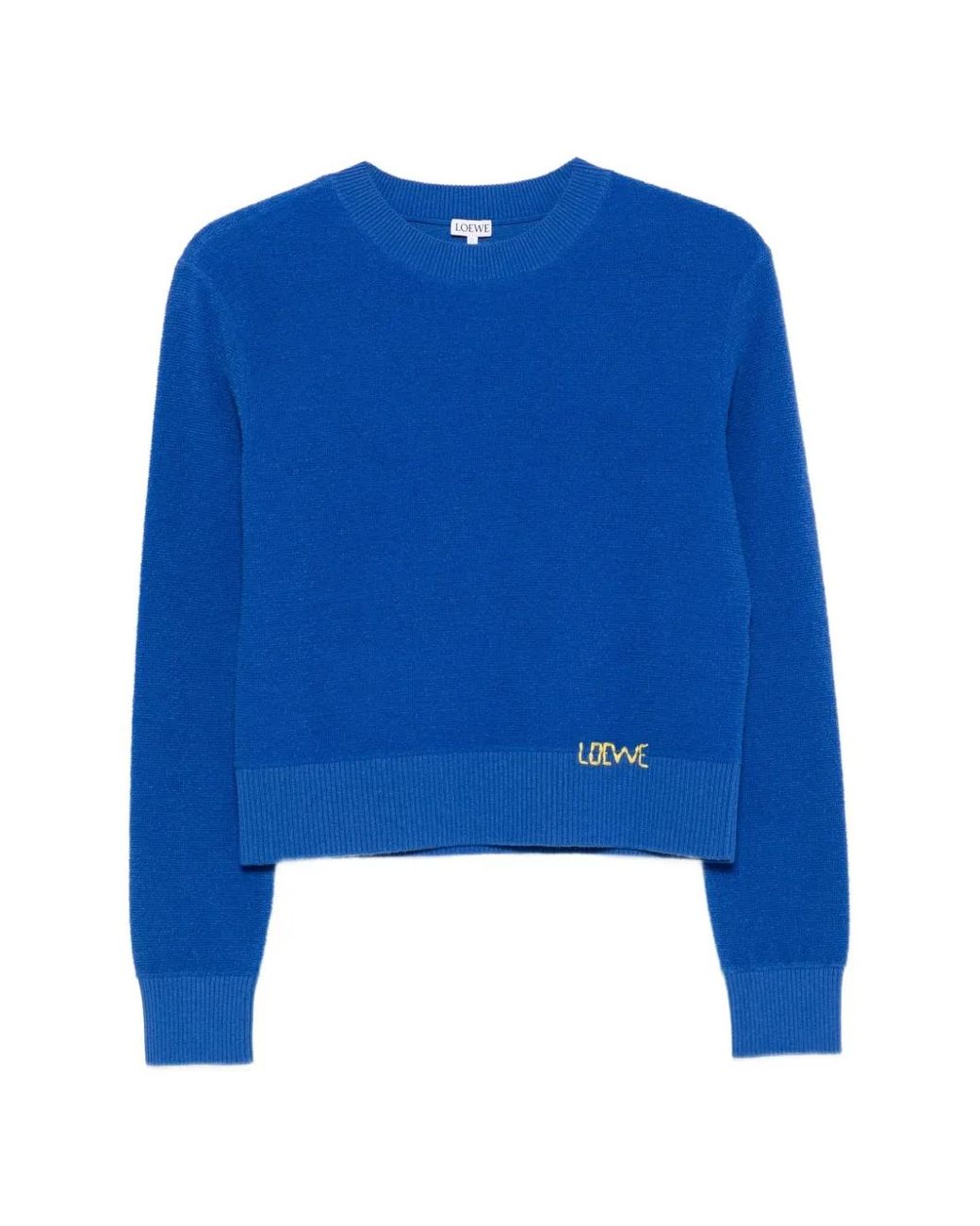 Loewe Blue Logo-Embroidered Sweater