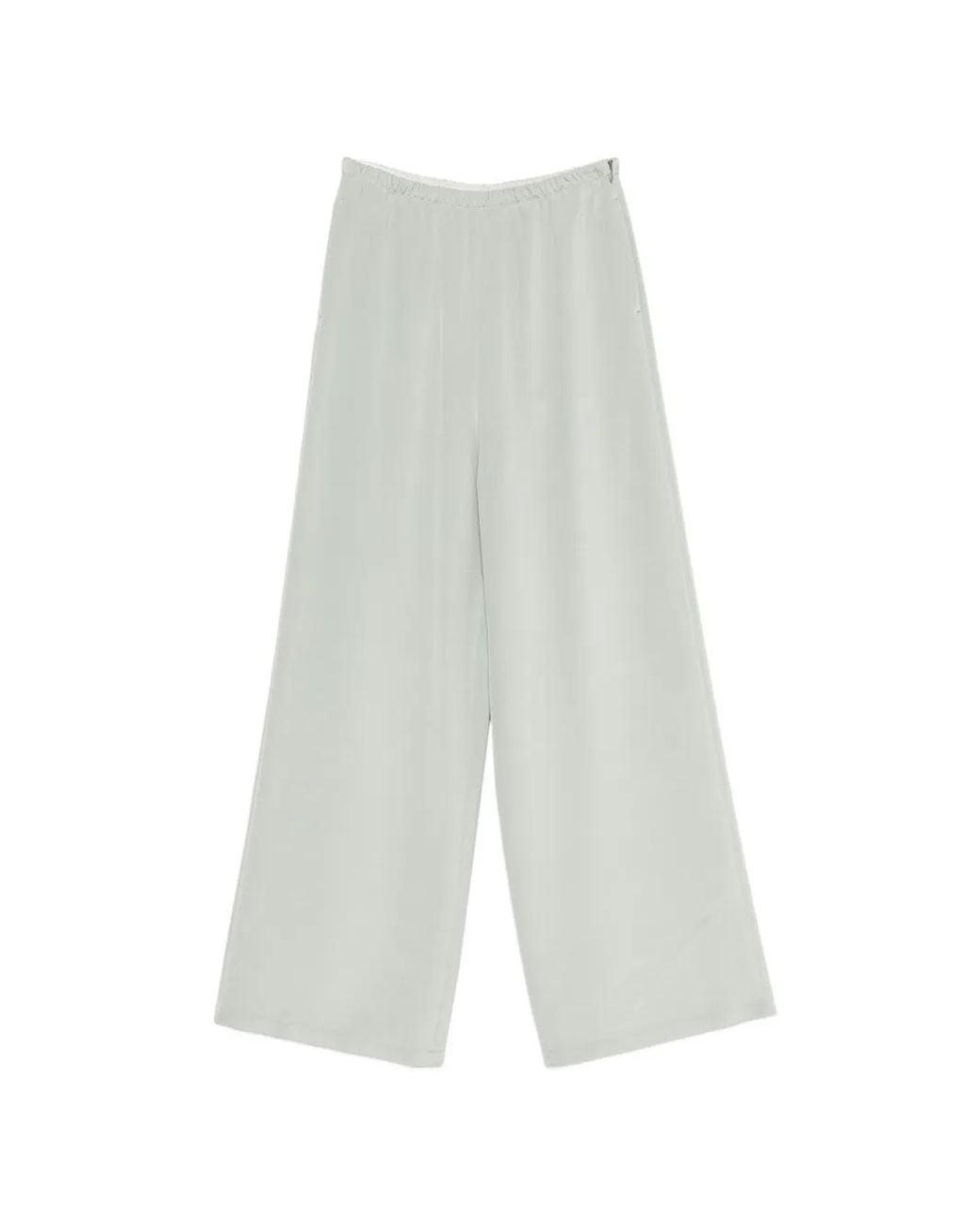 Max Mara White Wide-Leg Cut Palazzo Pants