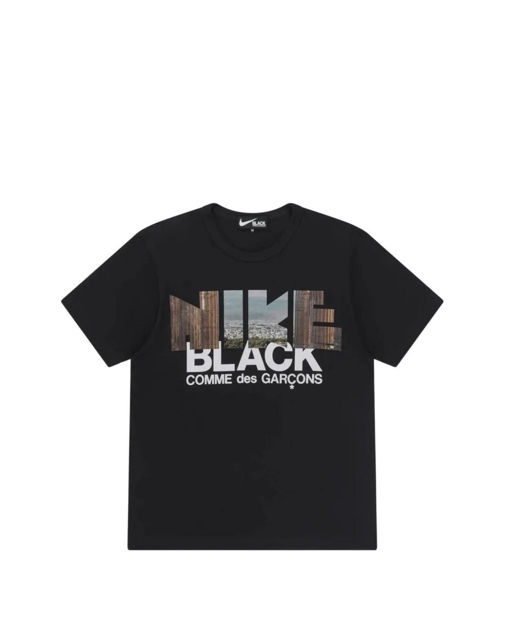 COMME DES GARÇON BLACK Black X Nike Graphic-Print T-Shirt