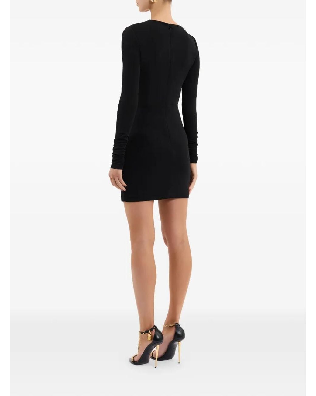 Rebecca Vallance Black Nala Long Sleeve Mini Dress