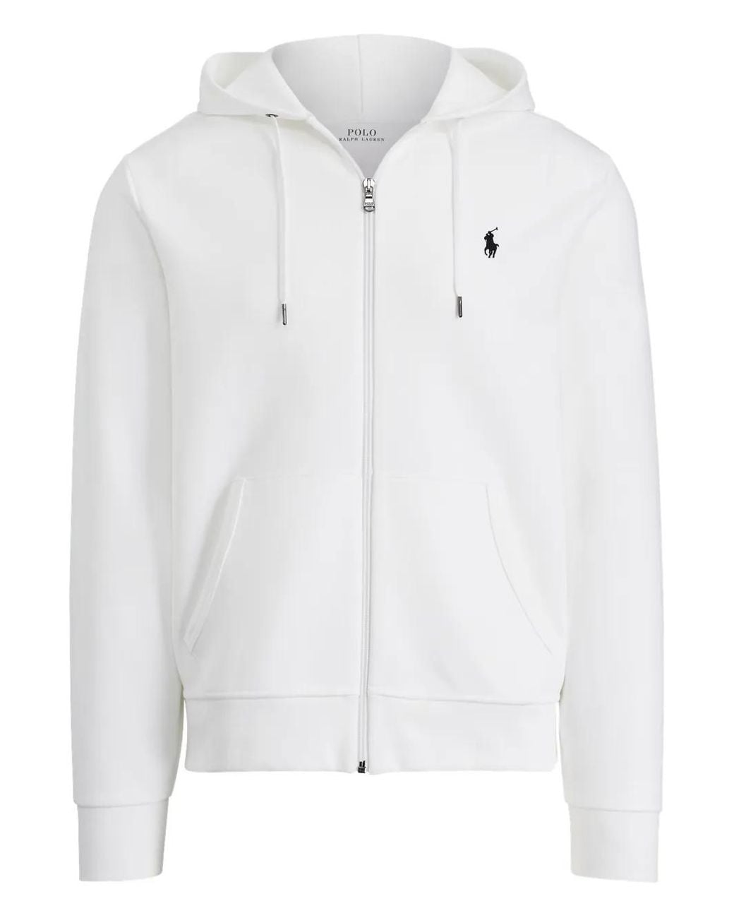 Polo Ralph Lauren White Zip-Up Hoodie for men