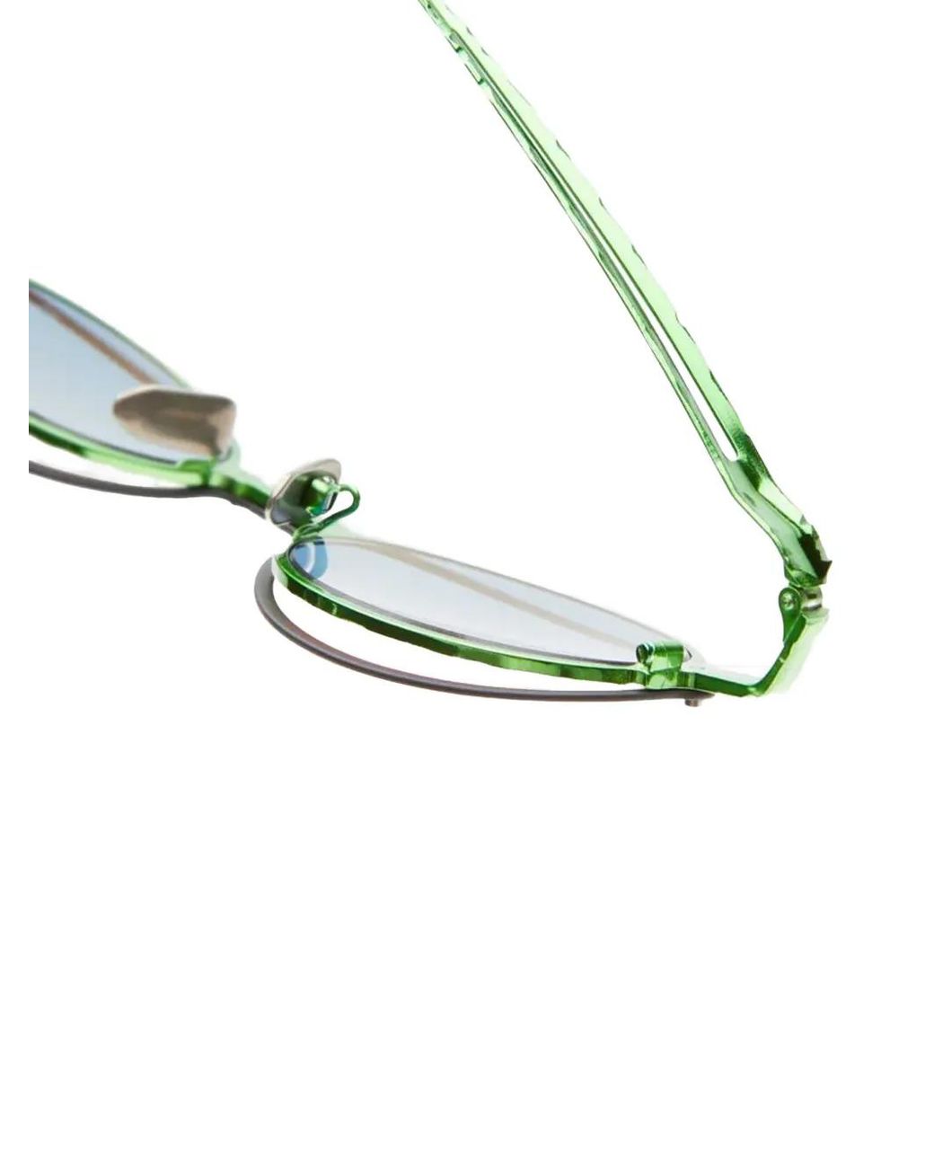 Kuboraum White Round-Frame Sunglasses