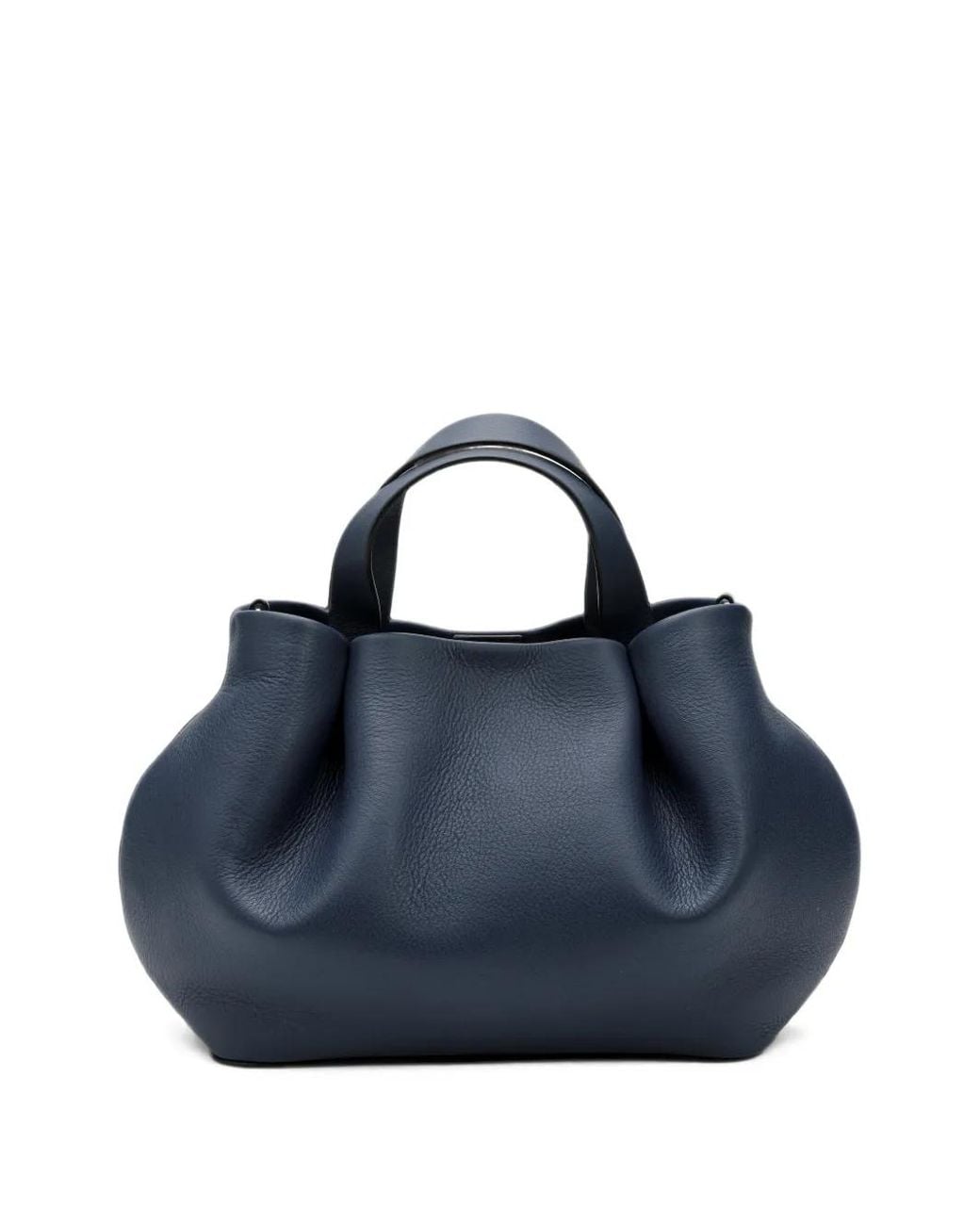 La Portegna Blue Isabela Leather Tote Bag