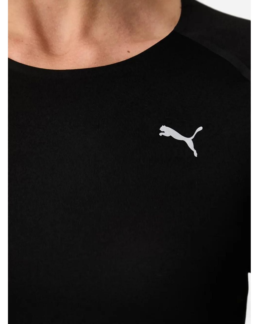 Camiseta Run Cloudspun Con Logo PUMA de color Black