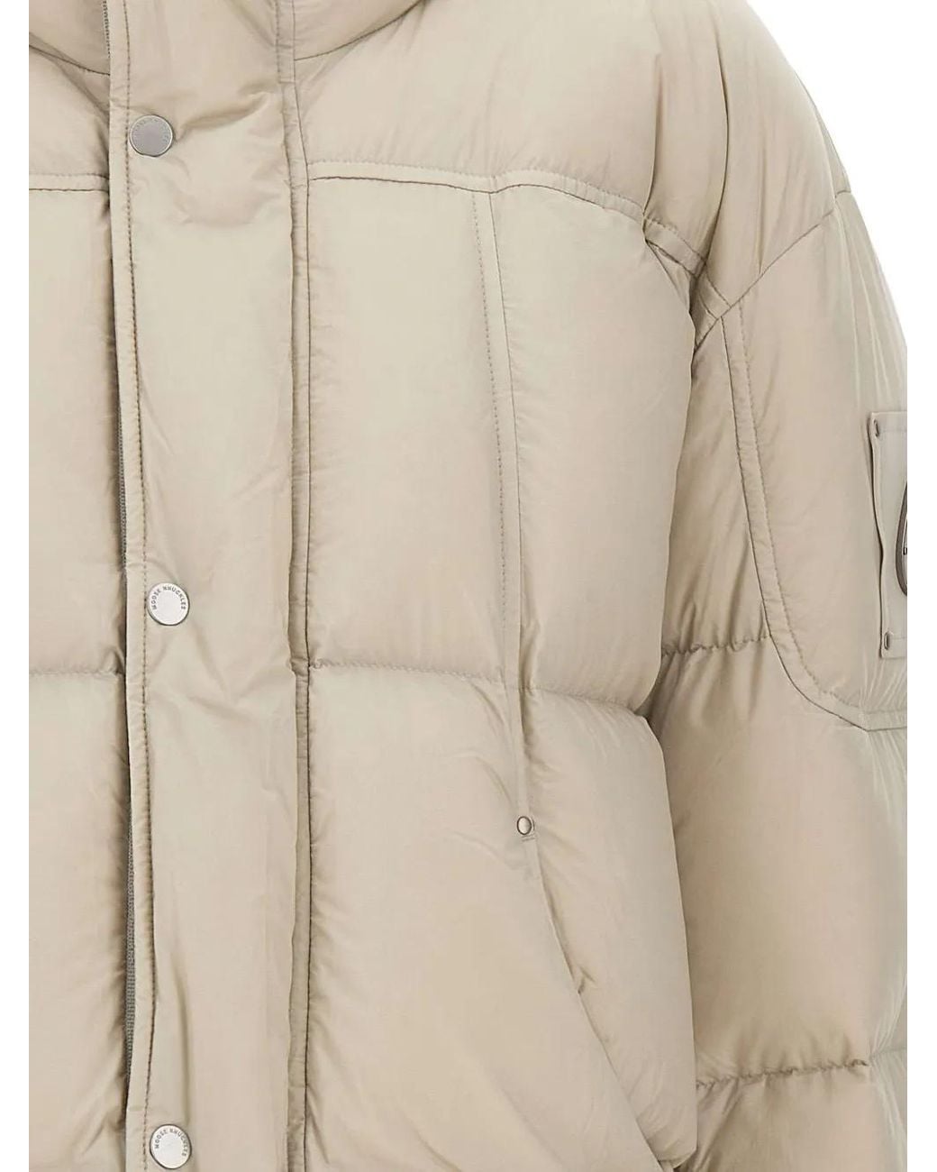 Moose Knuckles Natural Logo-Appliqué Padded Jacket