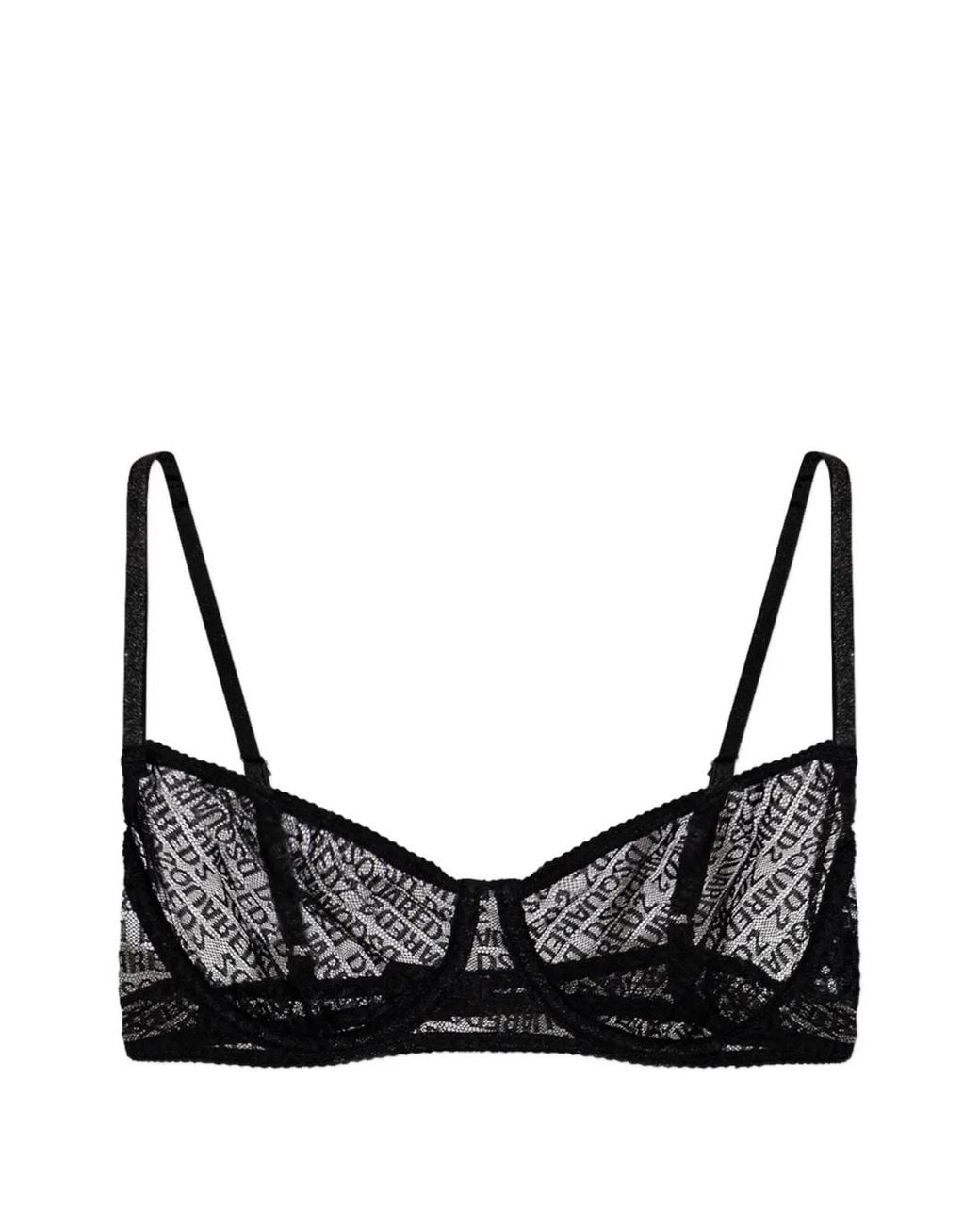 DSquared² Black Balconette Bra