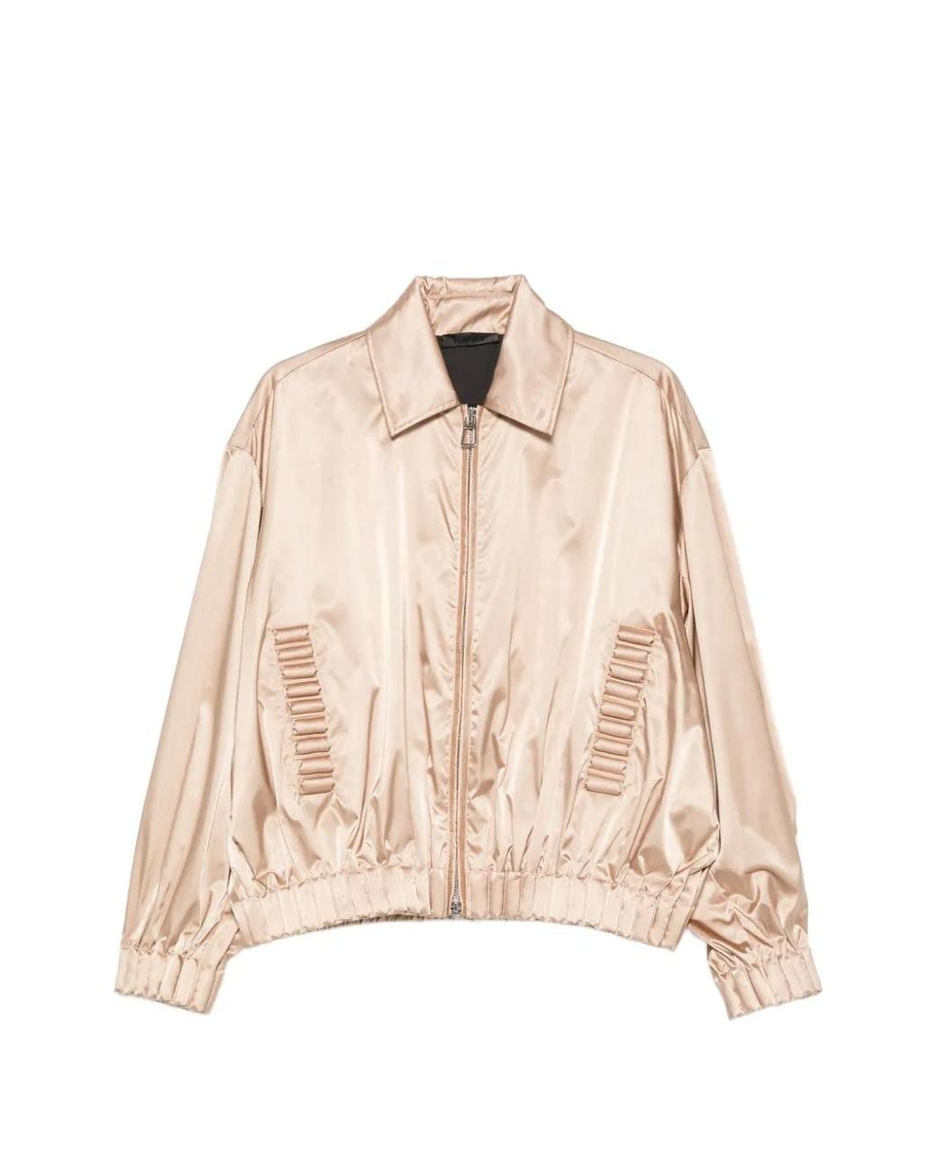 RAXXY Natural Satin Bomber Jacket