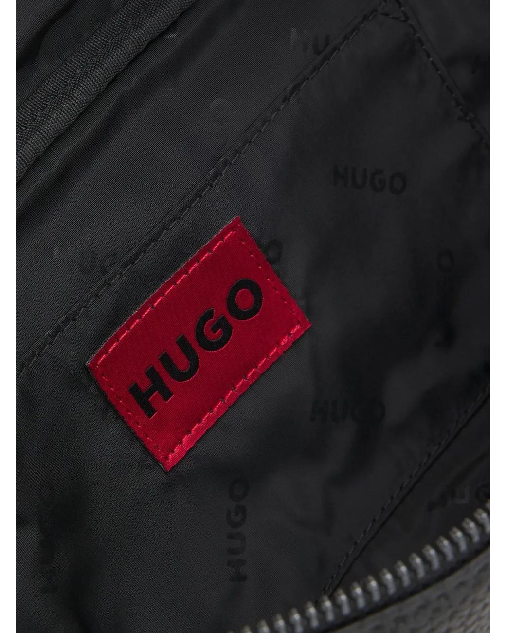 HUGO Gray Sac Banane À Patch Logo for men