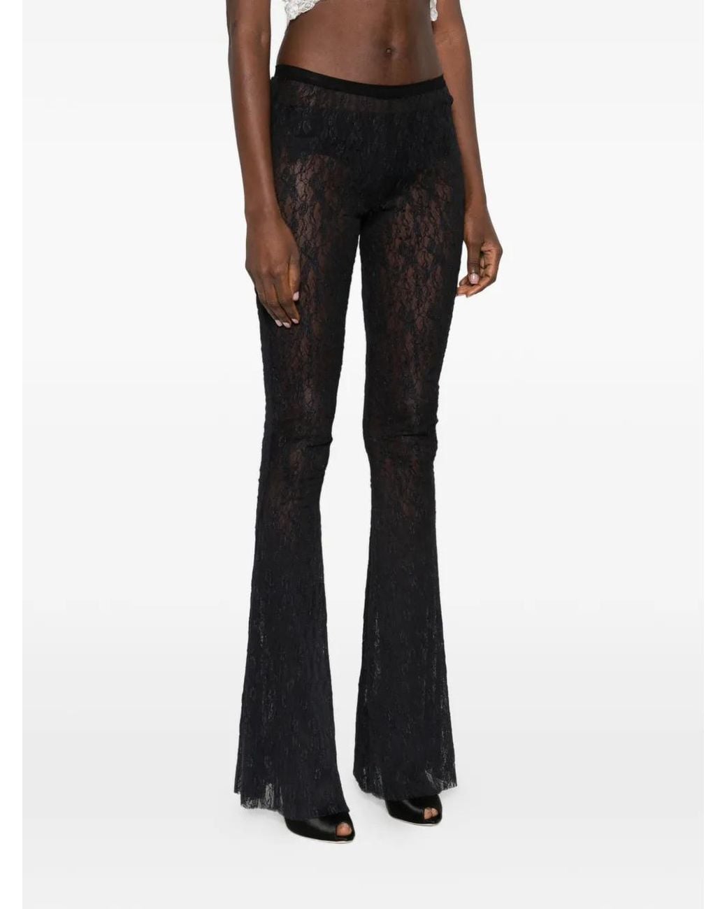 Oh Carla Black Flared Trousers