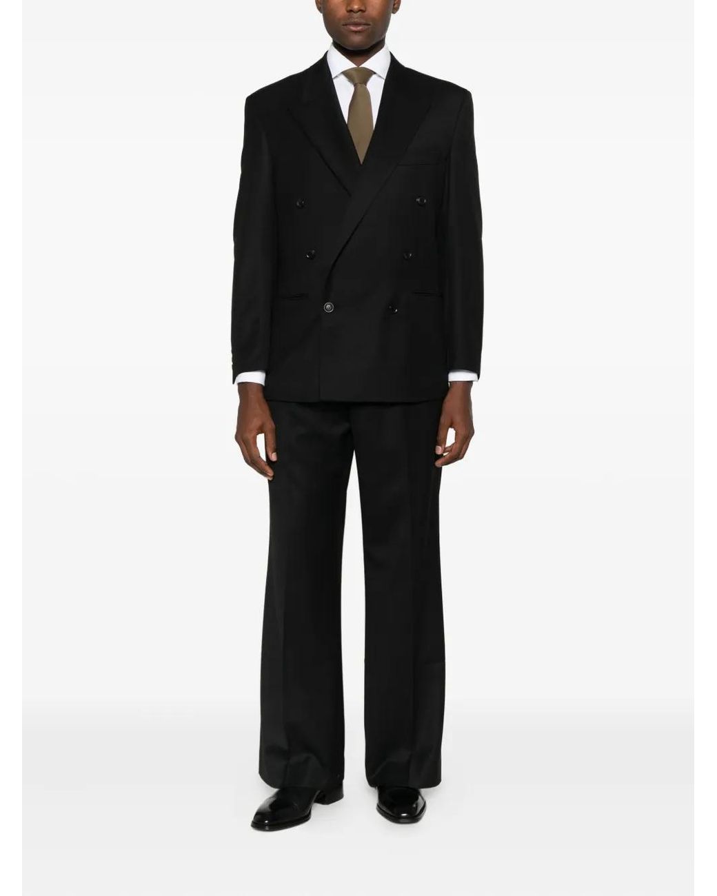 TONYWACK Black Double-Breasted Jacket for men