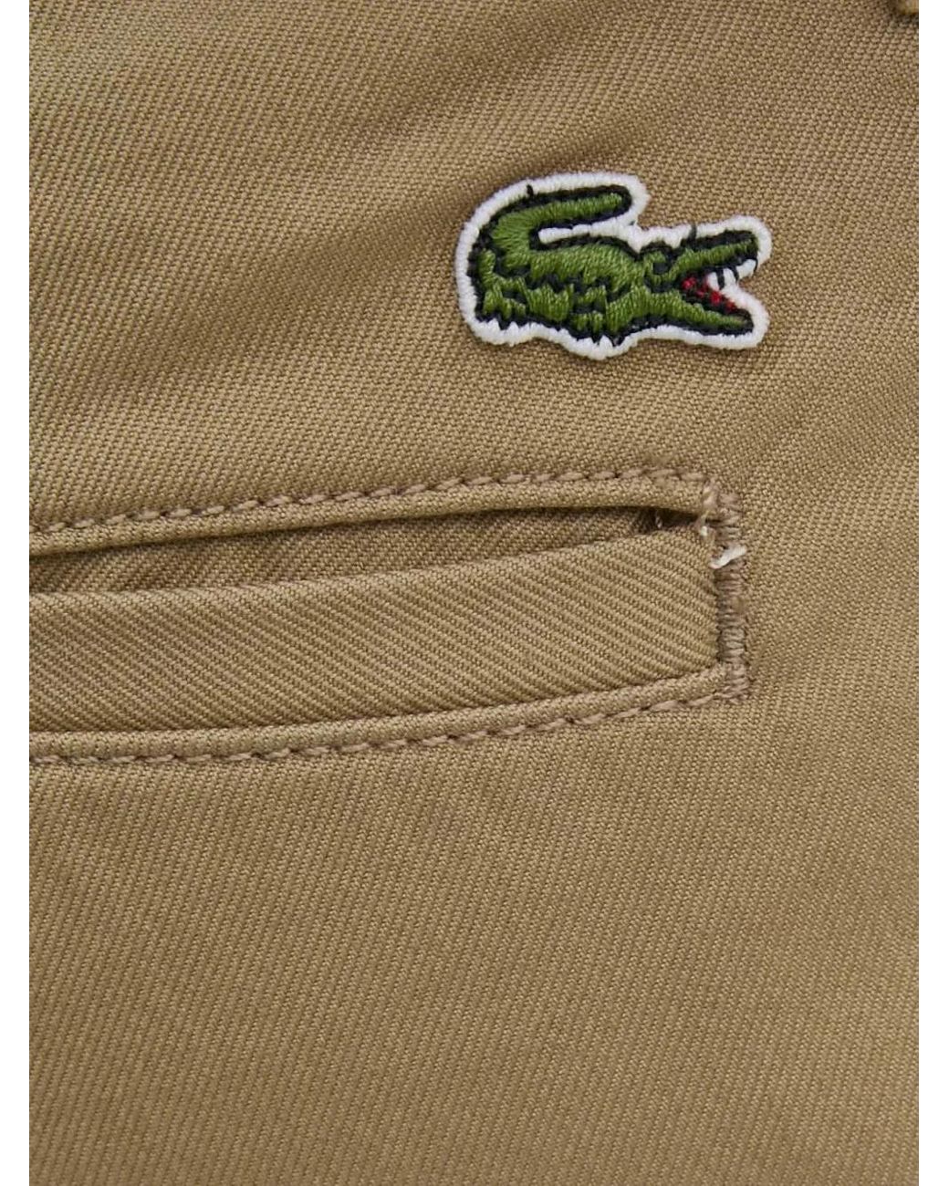 Lacoste Hose Mit Logo-Patch in Natural für Herren