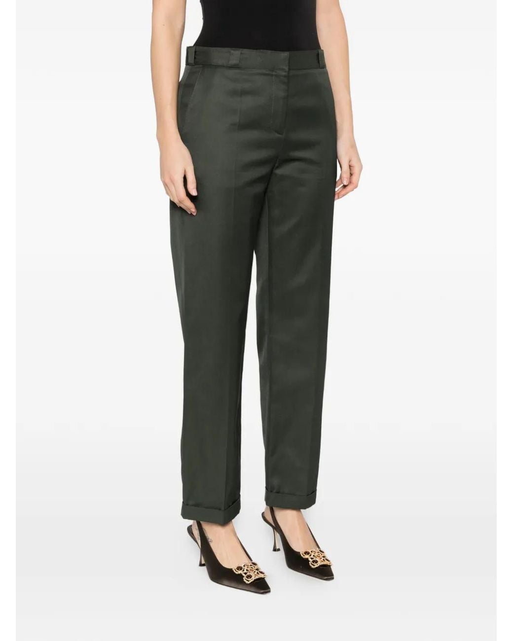 Tom Ford Gray Folded-Hem Trousers
