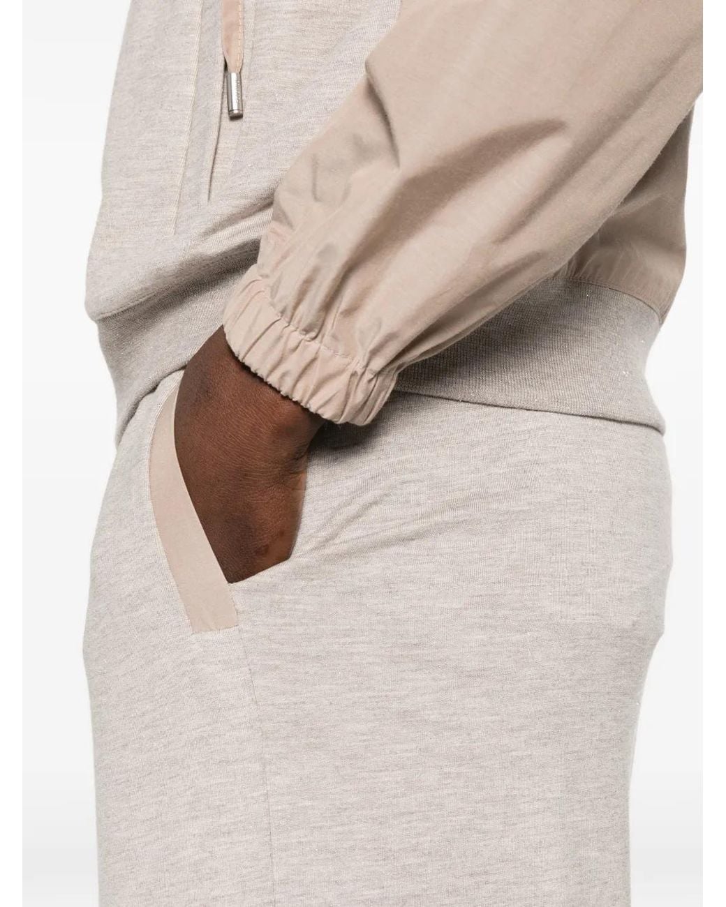 Peserico White Elasticated-Waistband Track Pants