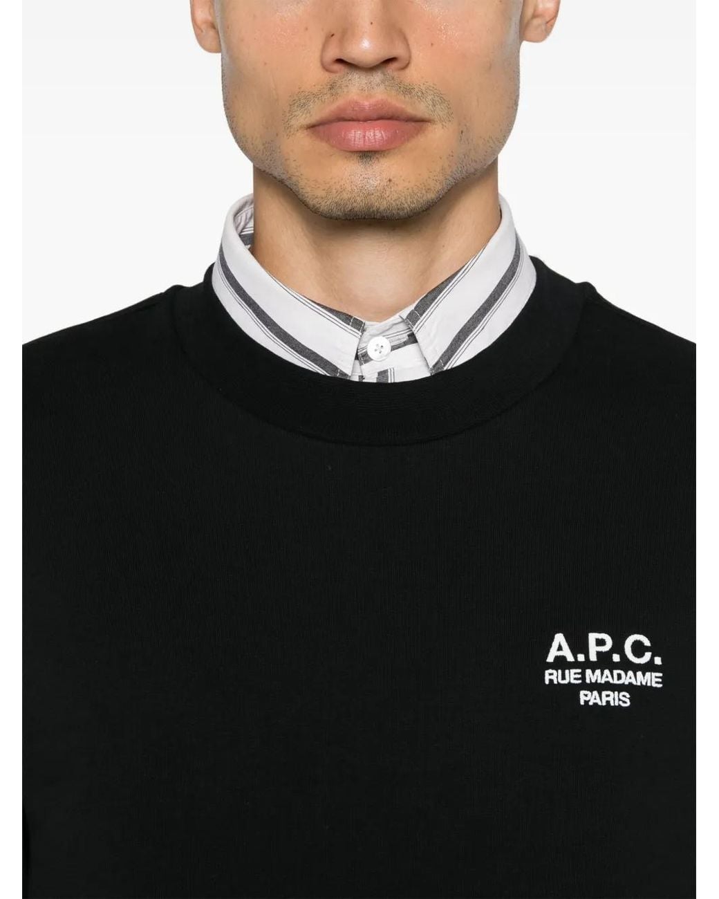 A.P.C. Black Standard Rue Madame Sweatshirt