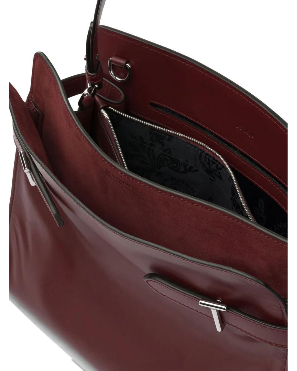 Sac à Main Emilie M. Marron Avec Touches Rouge/violet/vert - Occasion, Petit Format Multicolore