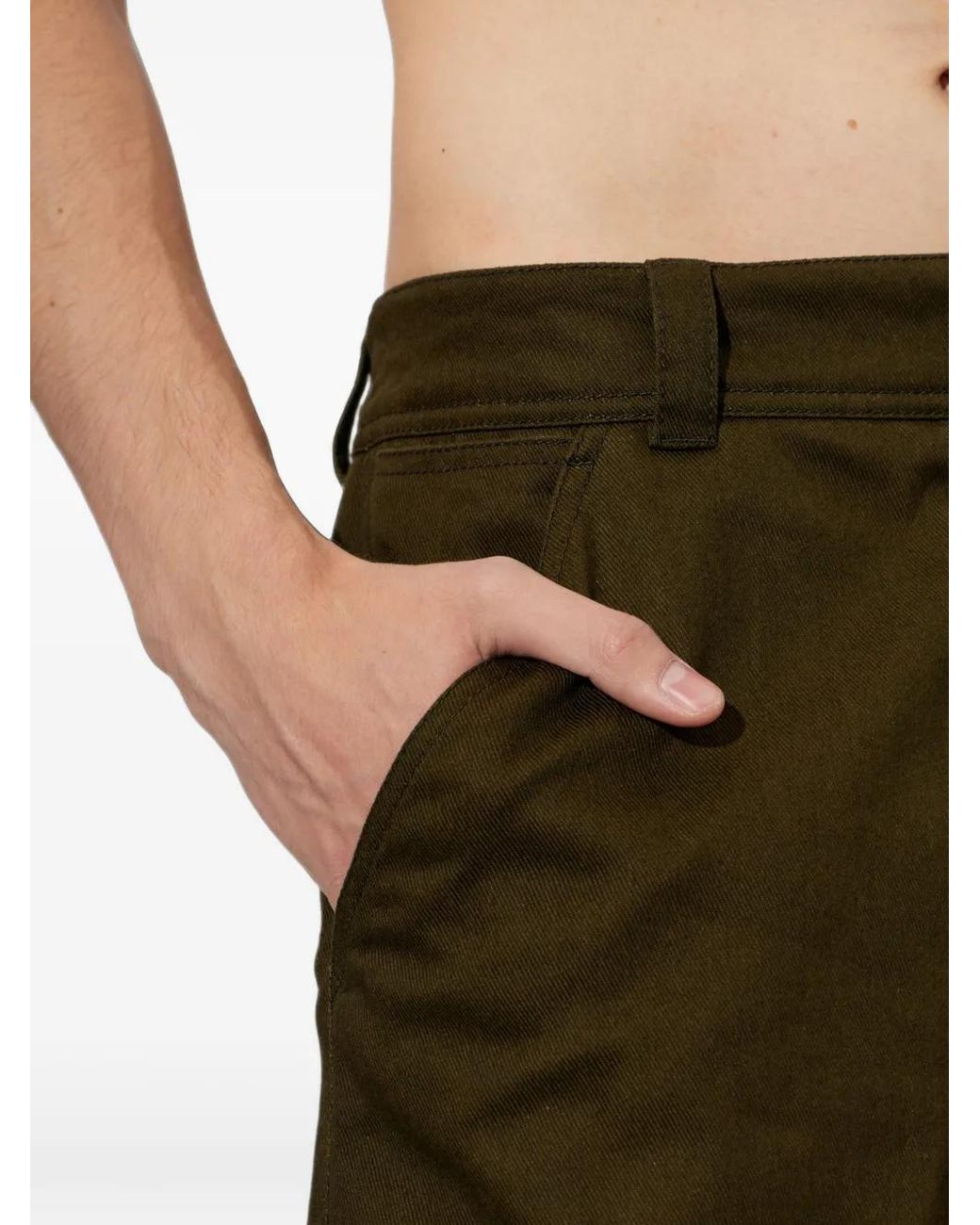 Moncler Green Panelled Trousers for men