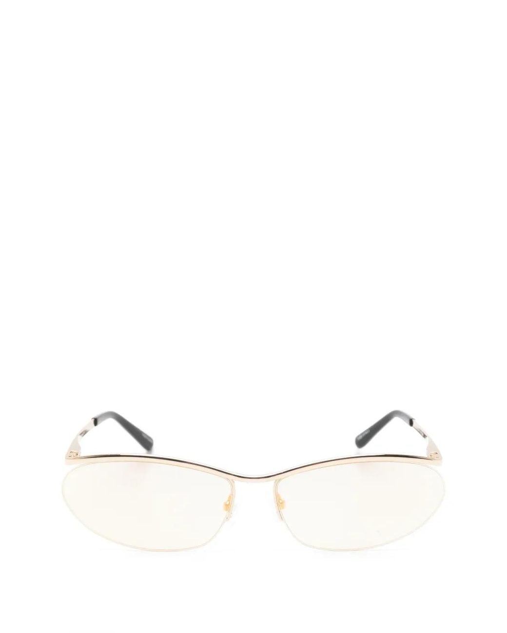 The Attico Natural X Linda Farrow Charlotte Sunglasses