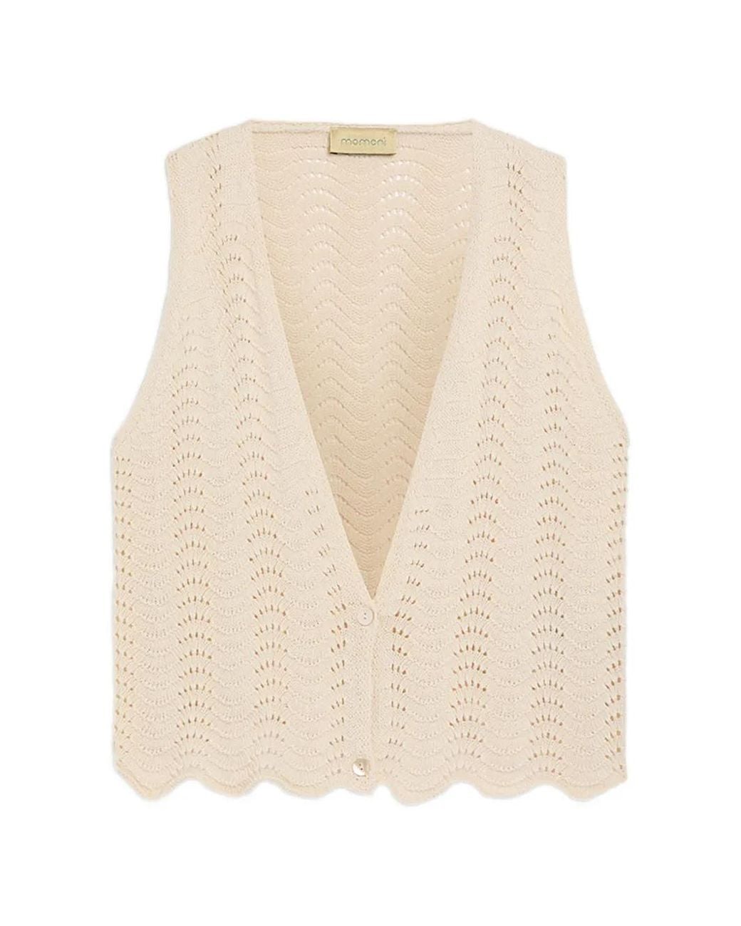 Momoní Natural Leon Crochet Tie Gilet