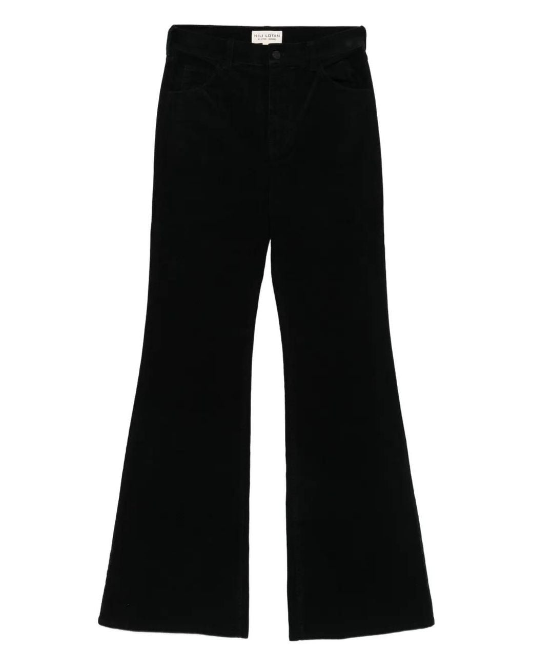 Nili Lotan Black Corduroy Trousers