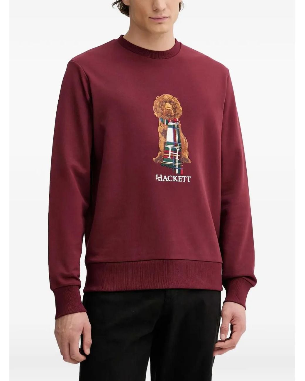 Hackett Red Graphic-Print Sweatshirt for men