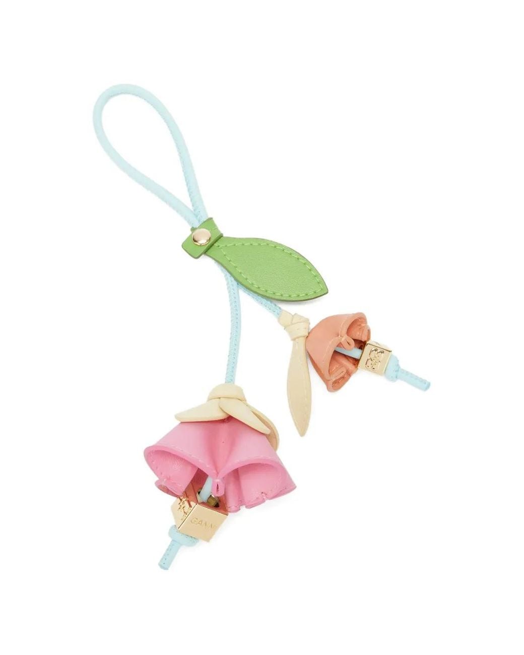 Ganni Green Flower Keyring Charm