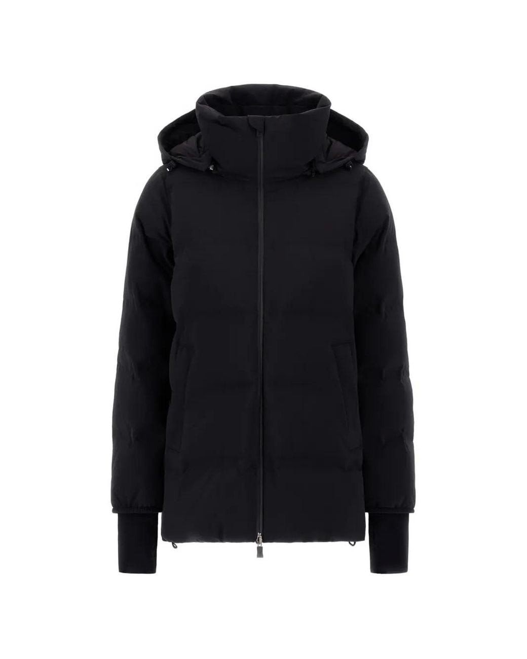 Herno Black Hooded Padded Jacket