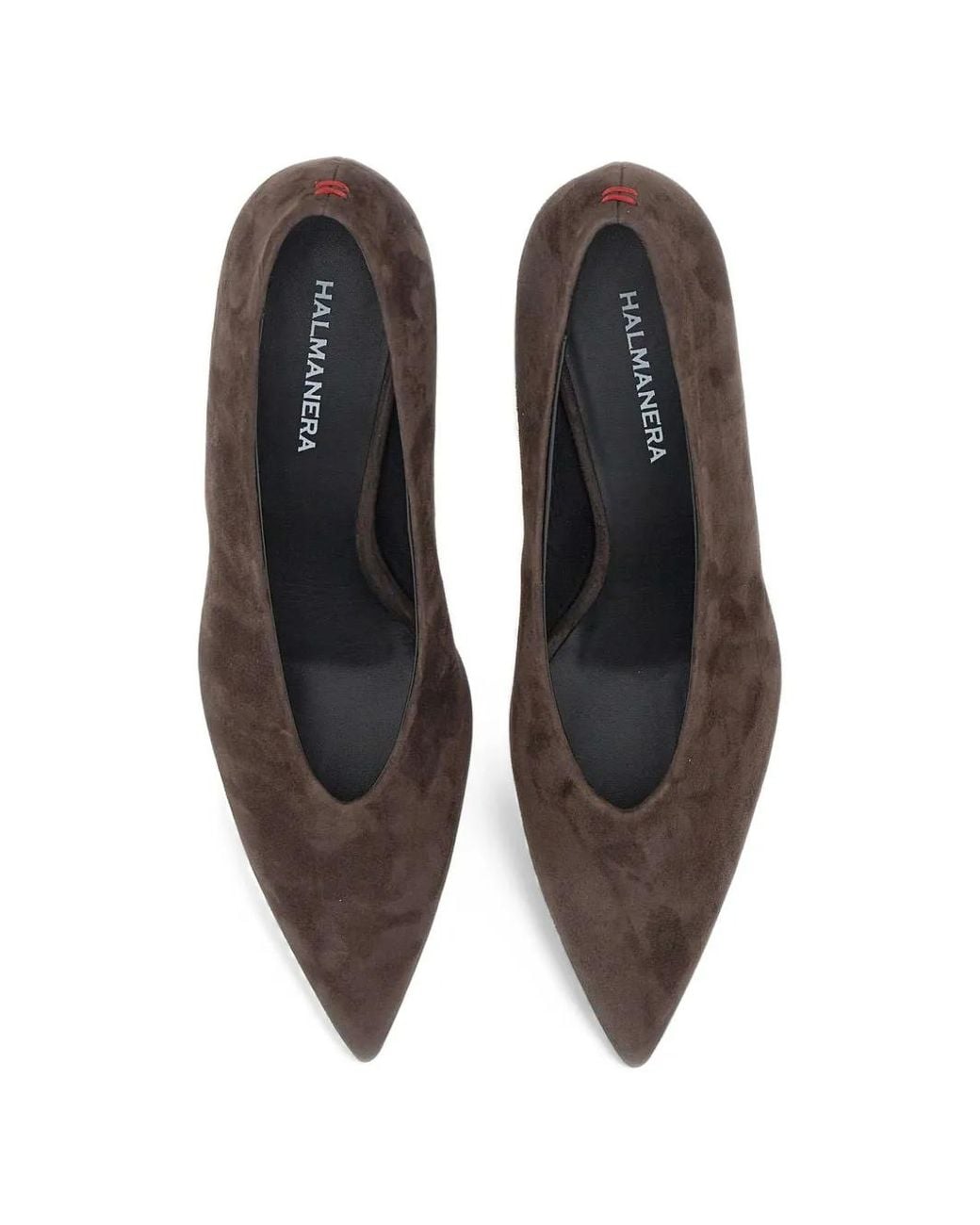 Halmanera Brown Jade V-Cut Pumps