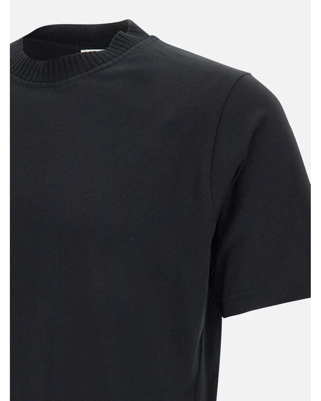 Diktat T-Shirt Met Geribbelde Hals in het Black voor heren