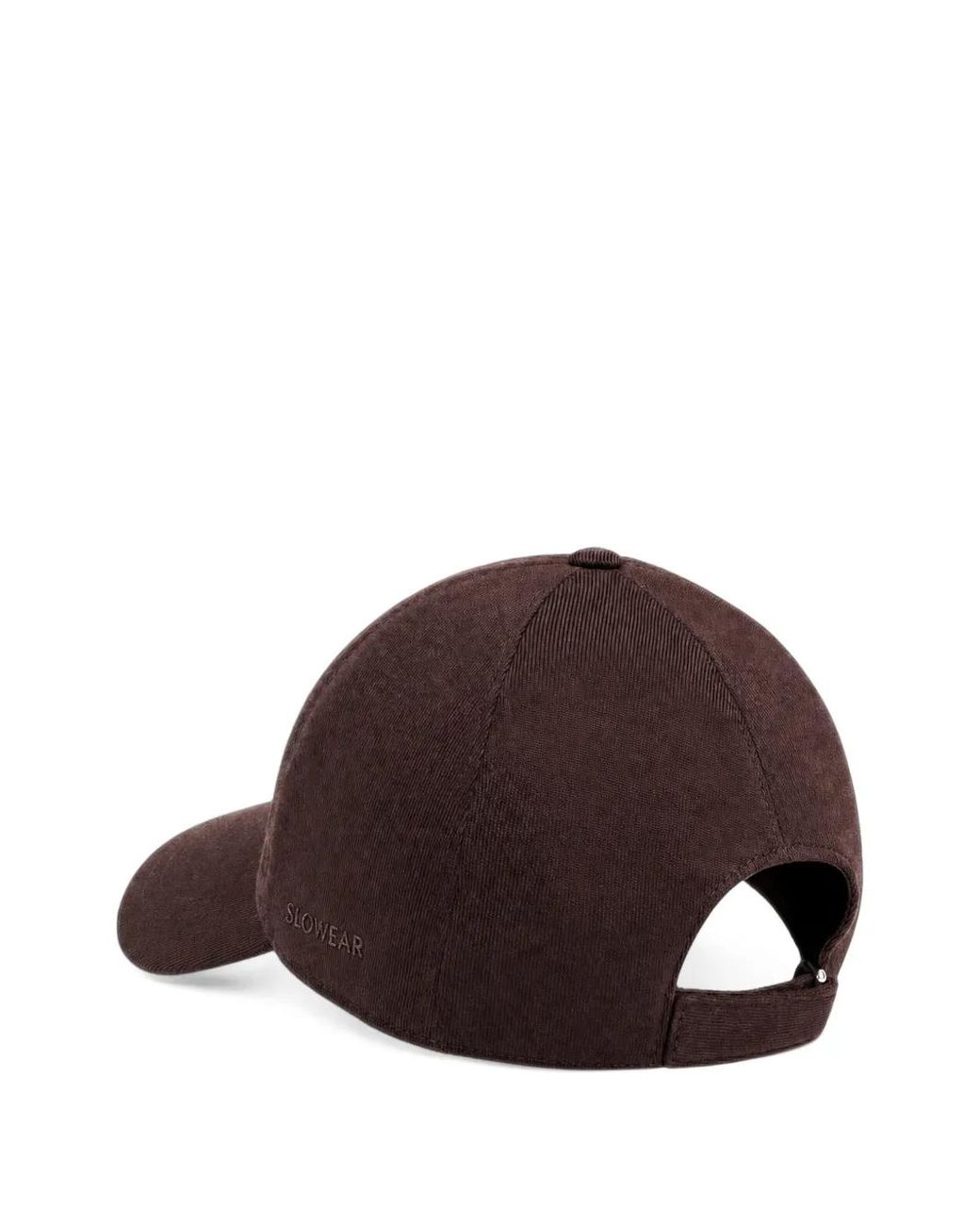Slowear Brown Corduroy-Effect Baseball Cap for men