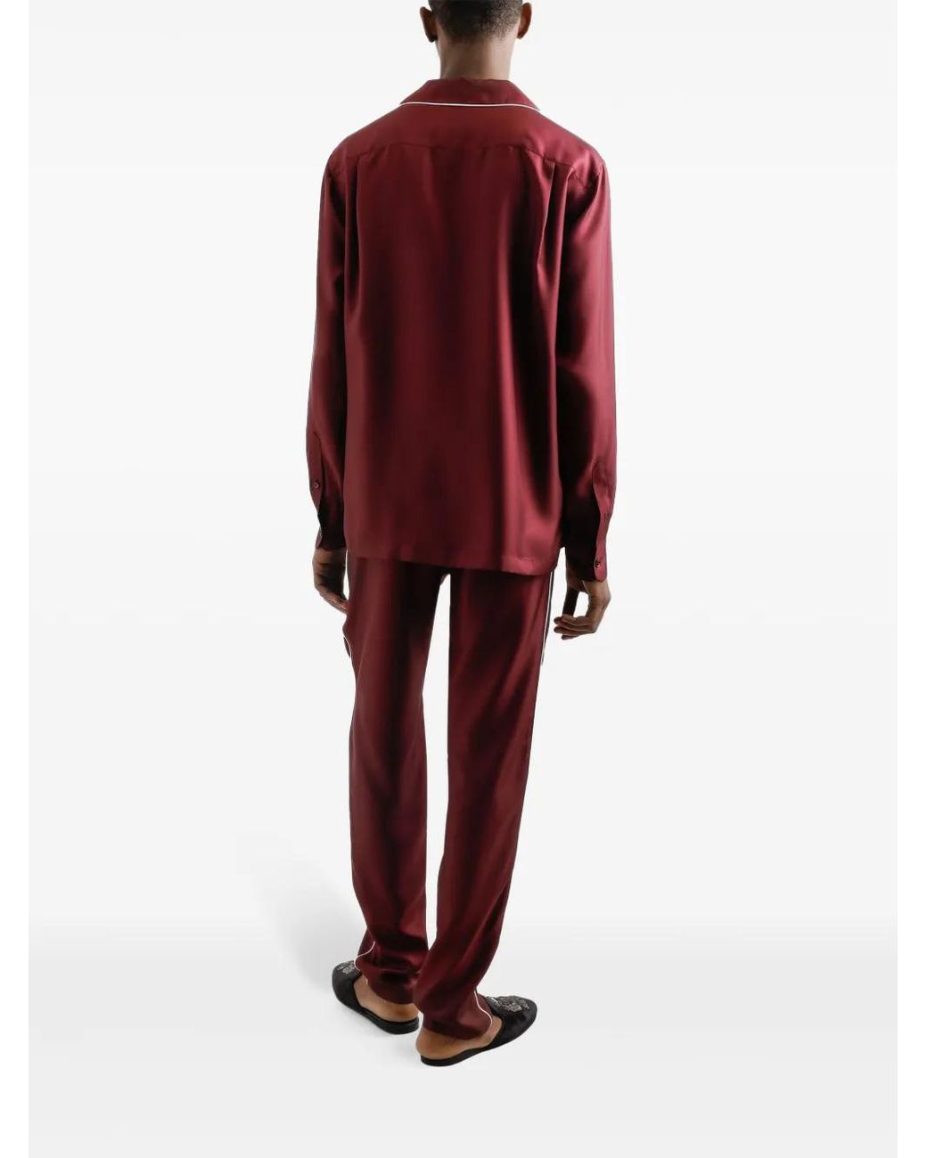Dolce & Gabbana Logo-Embroidered Trousers for men