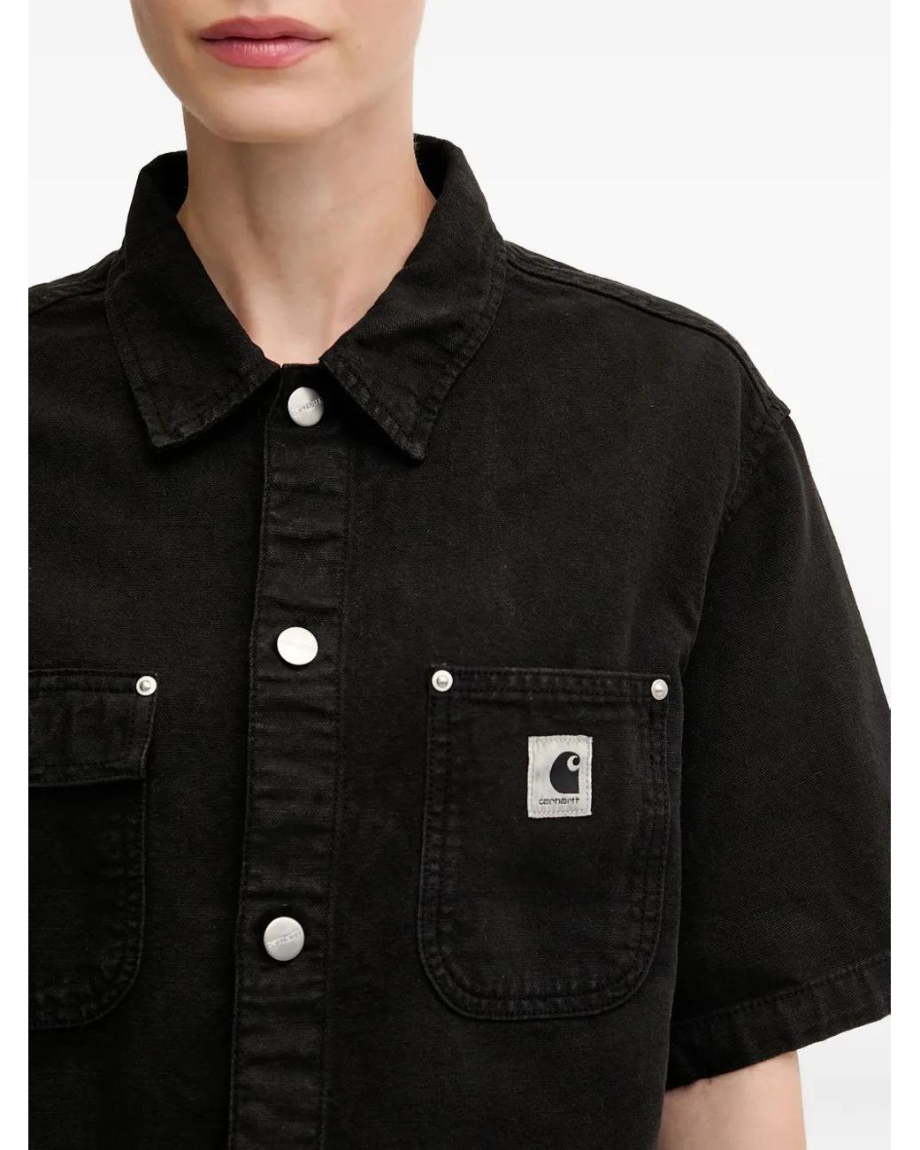 Carhartt Black Short-Sleeve Pocket Shirt